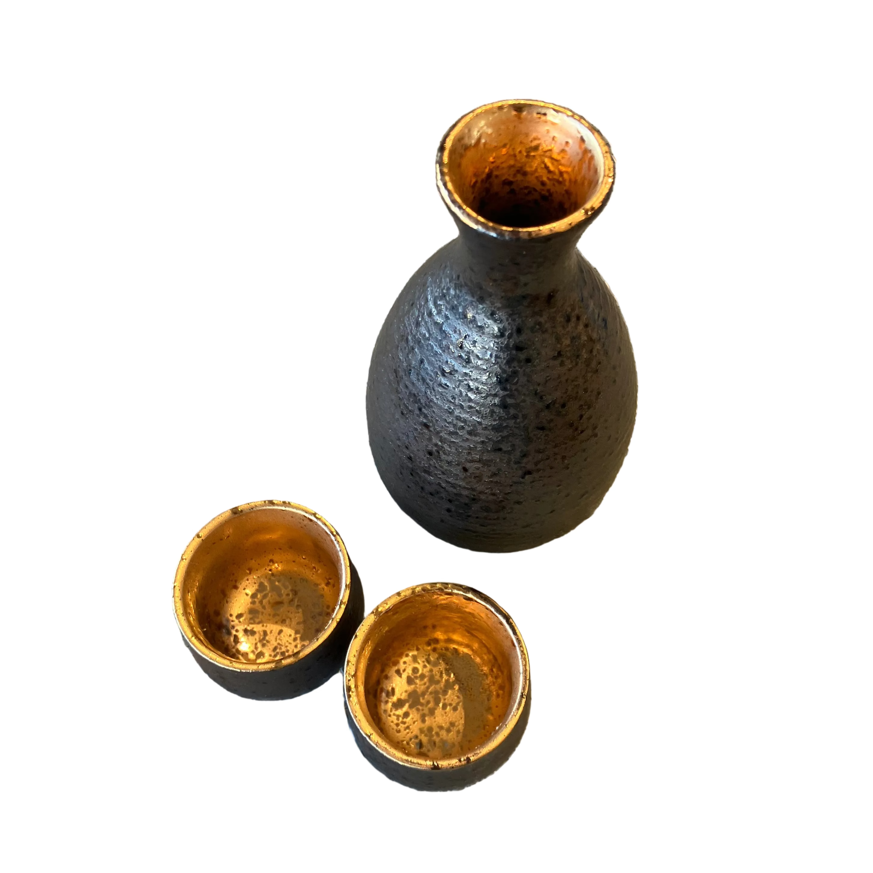 Nanban Black Gold Kuchigane Sake Set 3P