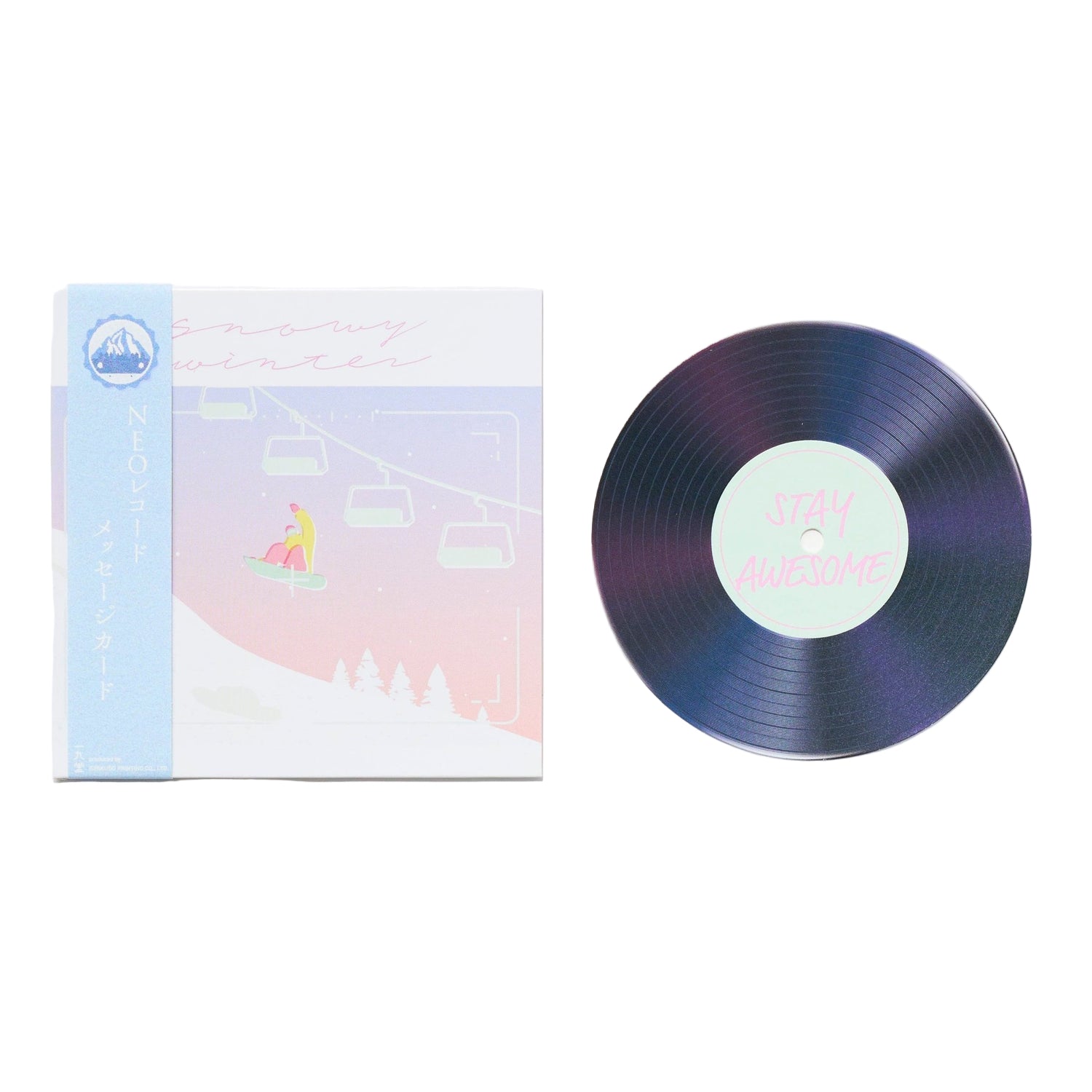 Ichikudo Neo Record Postcard - Stay Awesome