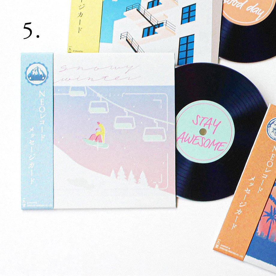 Ichikudo Neo Record Postcard - Stay Awesome