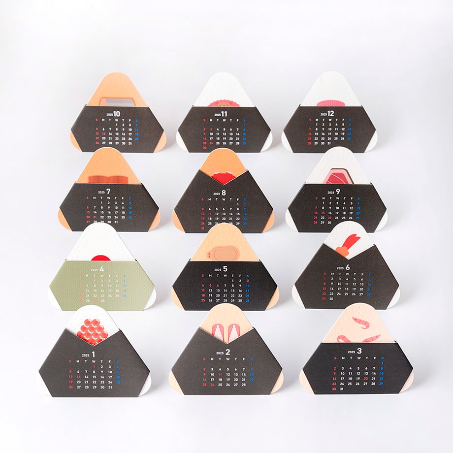 Ichikudo Tokyo Tsukiji Onigiri Calendar 2026