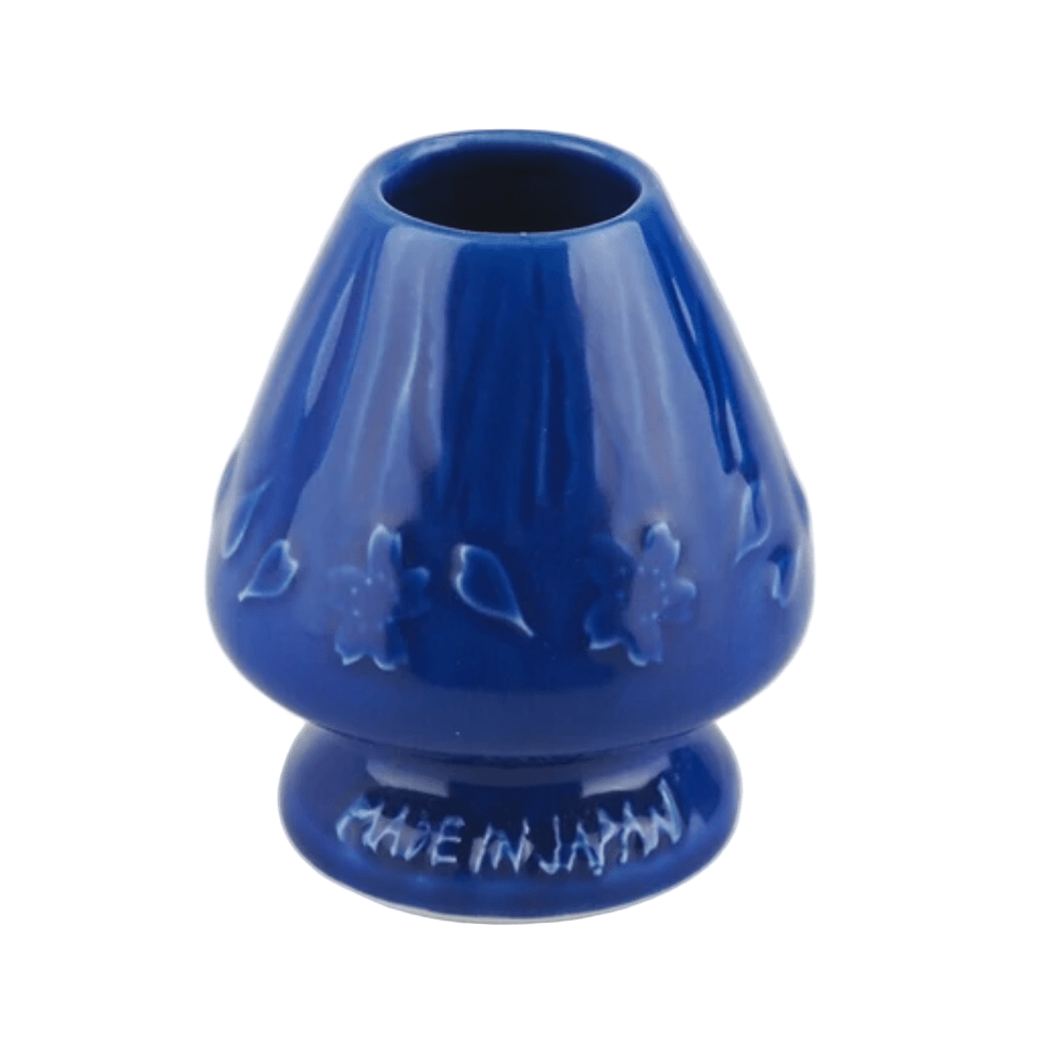 Ichiyama Blue Unofu Matcha Bowl w/Spout Starter Set