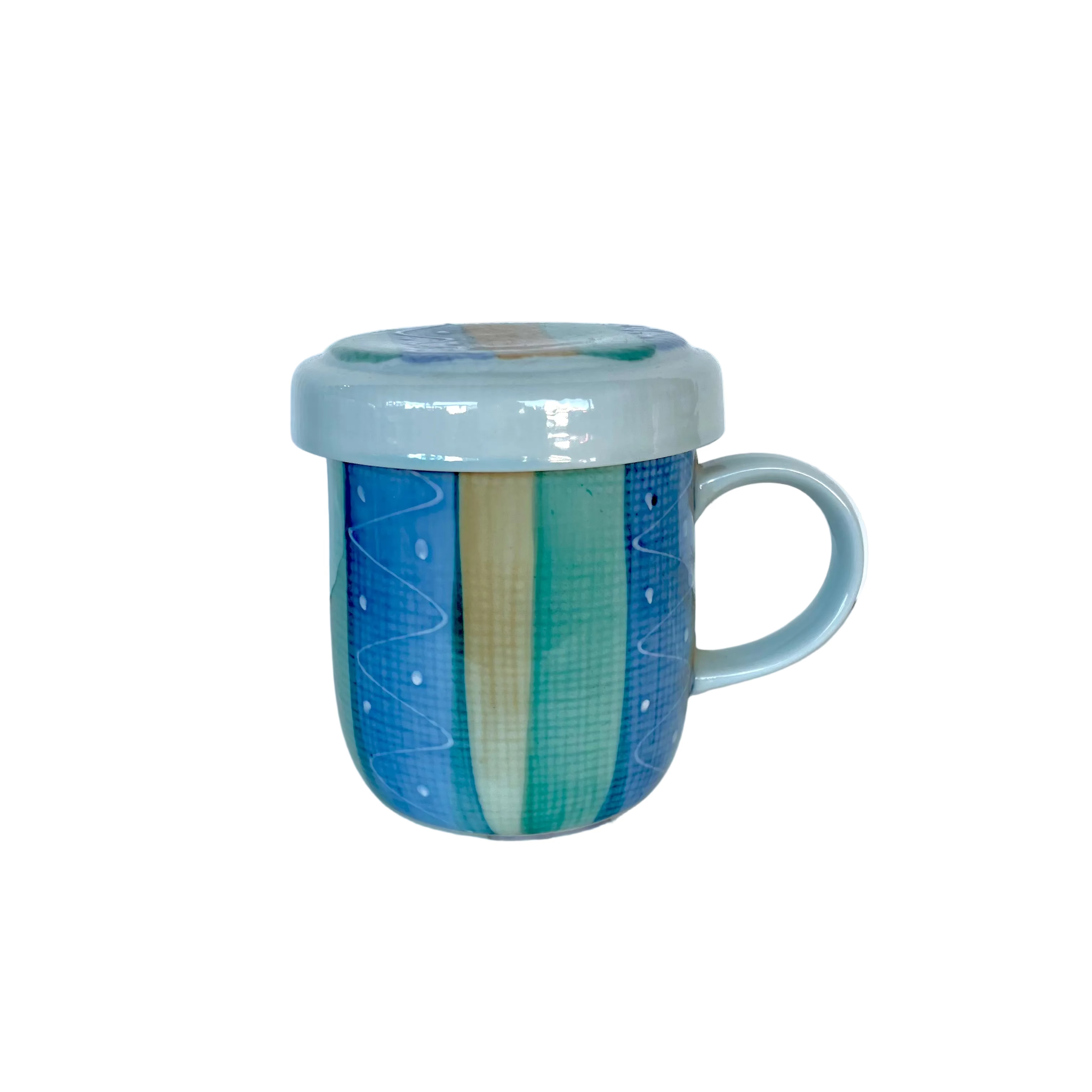 Ichiyama Ethnic Mug with Lid