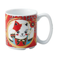 Ichiyama Fuku-neko Calico Cat Mug 240ml Red