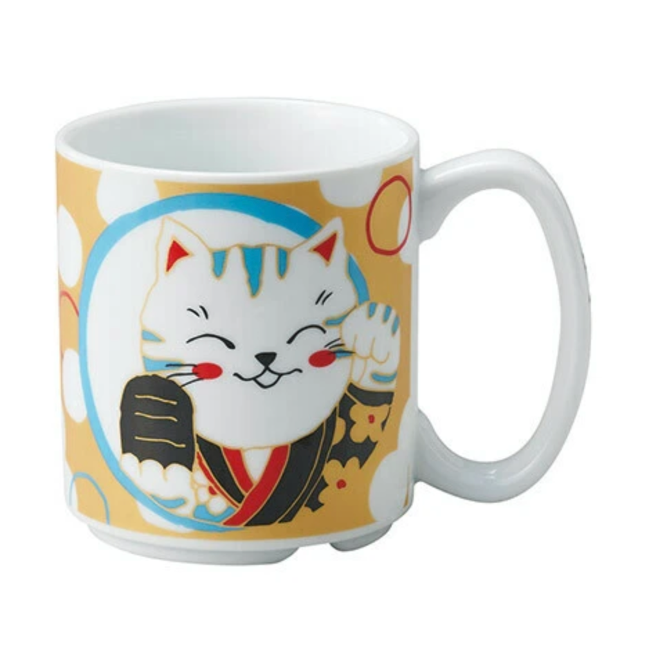 Ichiyama Fuku-neko Sabatora Cat Mug 240ml White