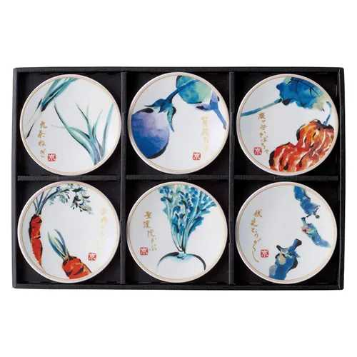 Ichiyama Kyo-yasai Vegetable Small Plate 6P Set