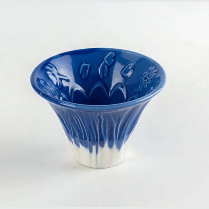 Ichiyama Mt Fuji Guinomi Red & Blue Sake Cup 2P Set