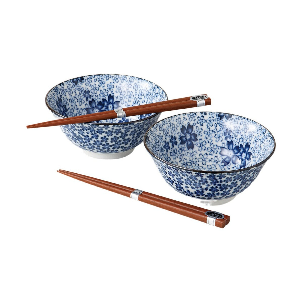 Ichiyama Sakura Chirashi Donburi Bowl Pair Set