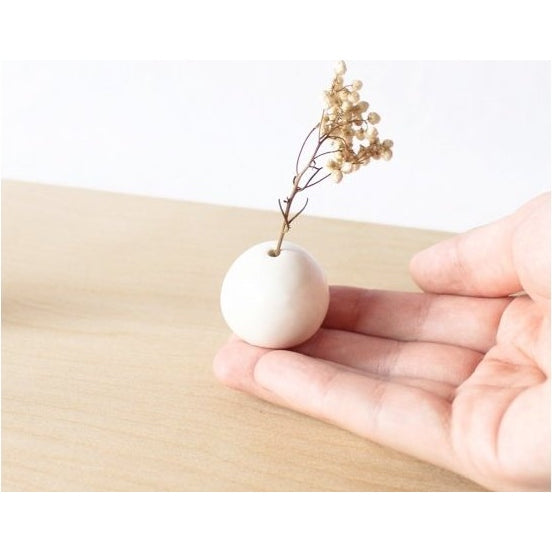 Ihoshiro Round Dry Flower Vase