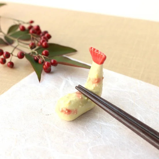 Ihoshiro Tempura Shrimp Chopstick Rest