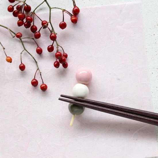 Ihoshiro Tri colour Dango Chopstick Rest