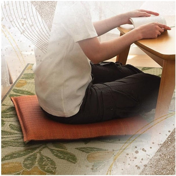 Ikehiko Igusa Japanese Floor Cushion 2Pcs 55x55