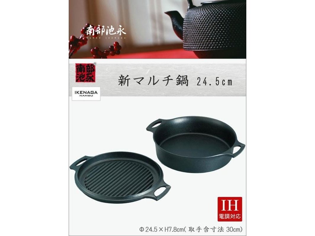 Ikenaga Nambu Cast Iron Multi Pot 2.25L