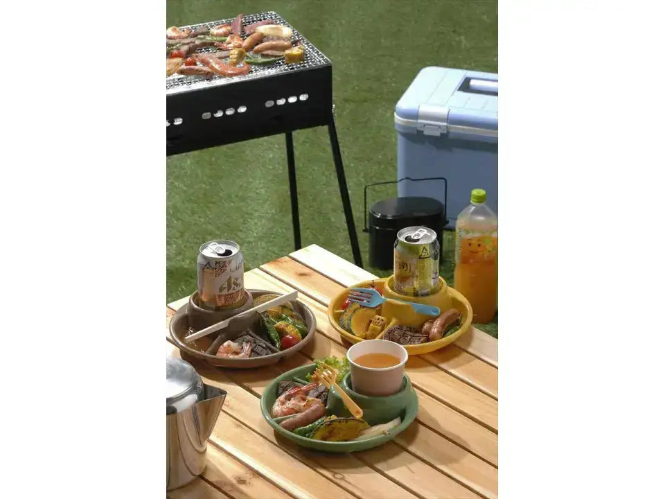 Inomata Outdoor Plastic BBQ Plate 3P