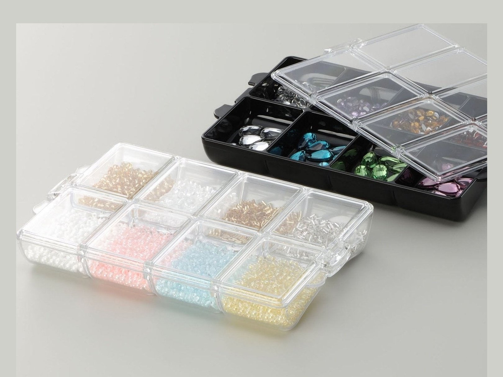 Inomata Transparent Beads Organiser Case