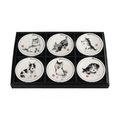 Inu-e Dog Kozara Plate 6P Plate Set