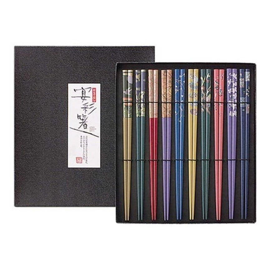 Ishida Irodori Zen Lacquer Chopsticks 10P Gift Set