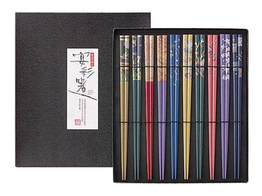 Ishida Irodori Zen Lacquer Chopsticks 10P Gift Set