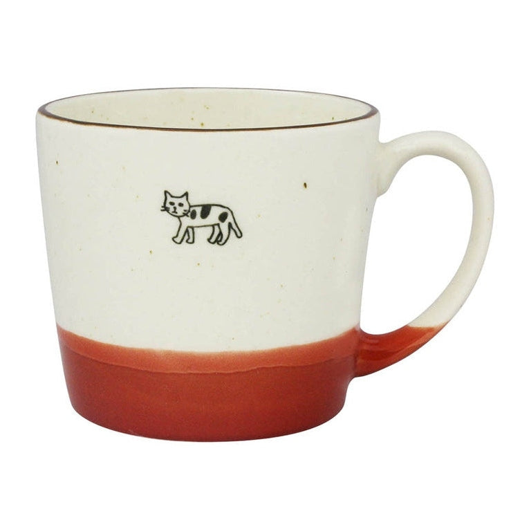Izawa Devided Glaze Mug - Cat