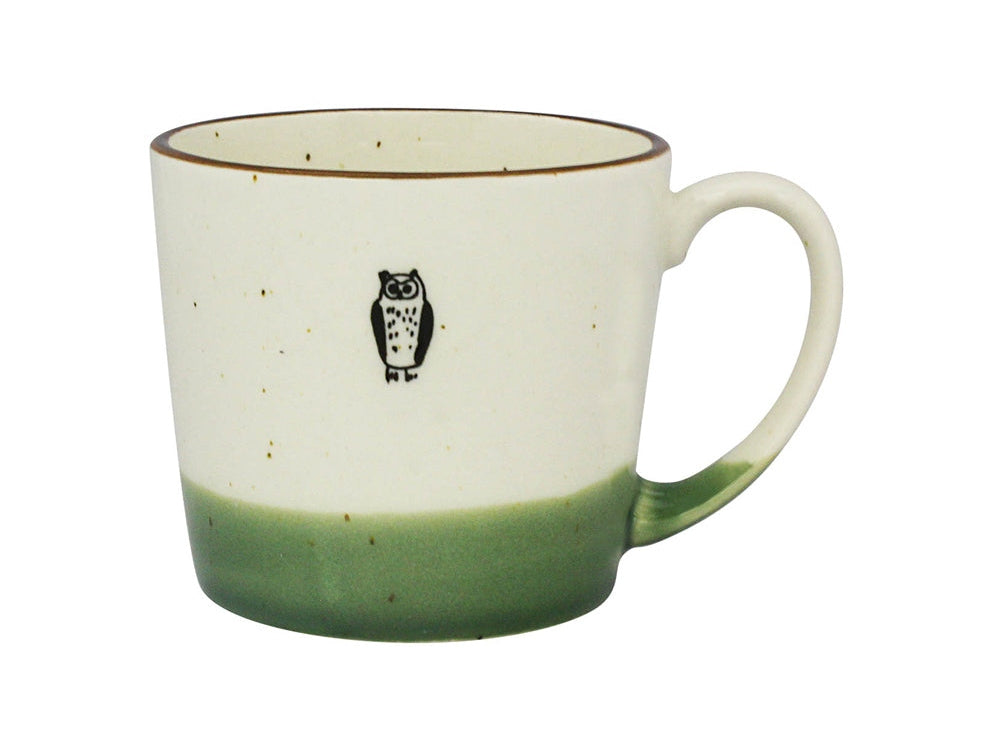 Izawa Devided Glaze Mug - Owl