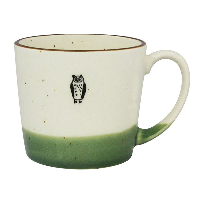 Izawa Devided Glaze Mug - Owl
