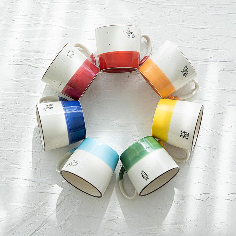 Izawa Devided Glaze Mug - Wolf