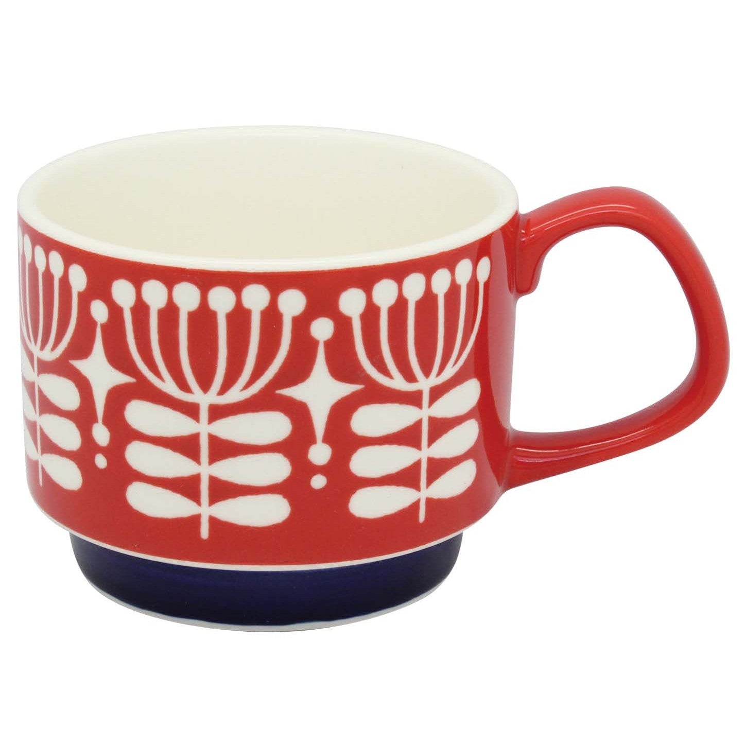 Izawa Fika Mug Red Flower 350ml
