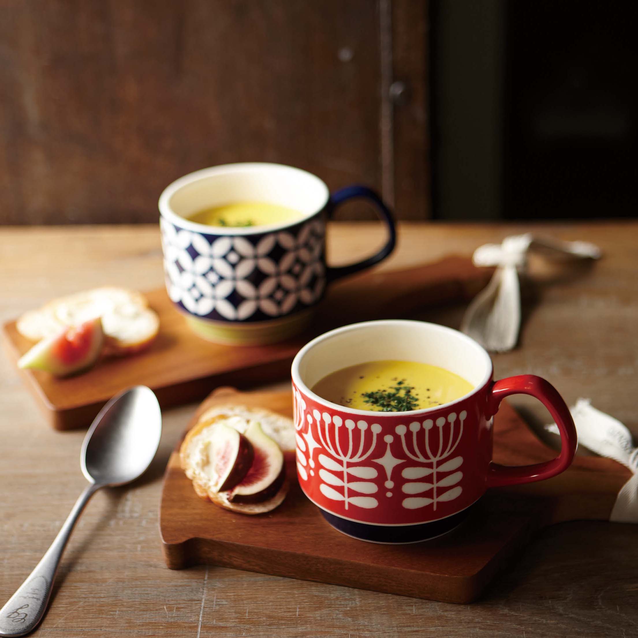 Izawa Fika Mug Red Flower 350ml