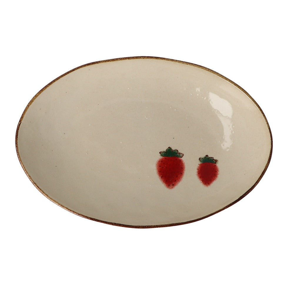 Izawa MURIR Oval Bowl L - Strawberry