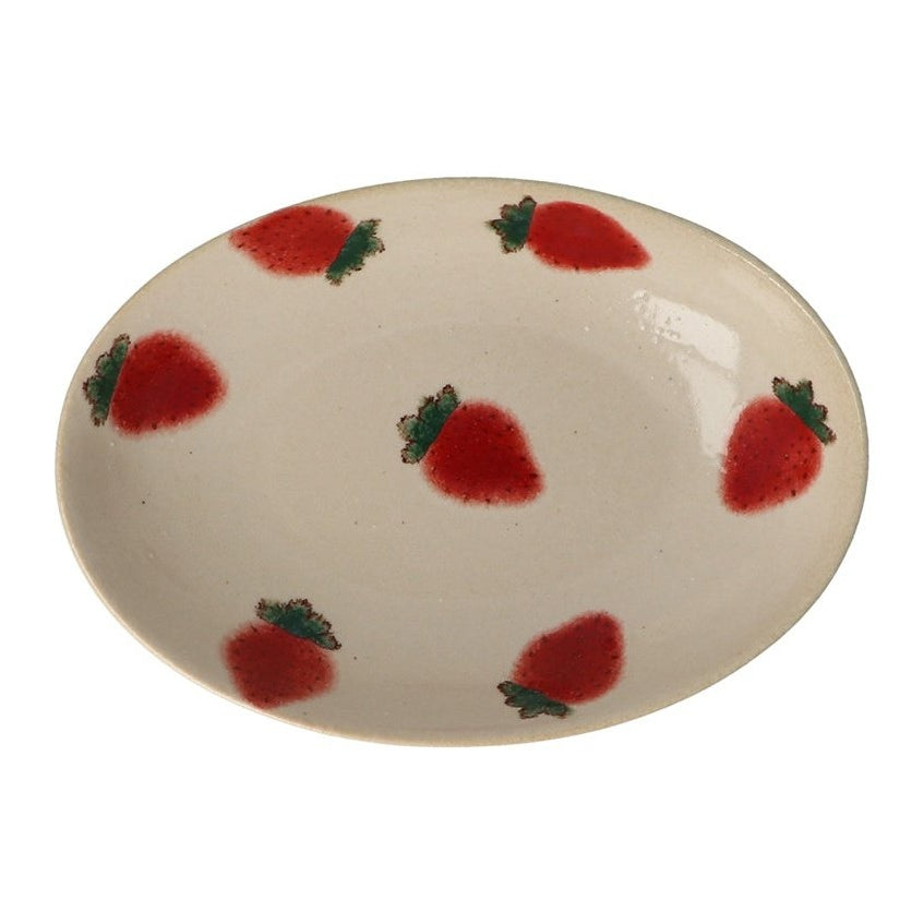 Izawa MURIR Oval Bowl - Strawberry