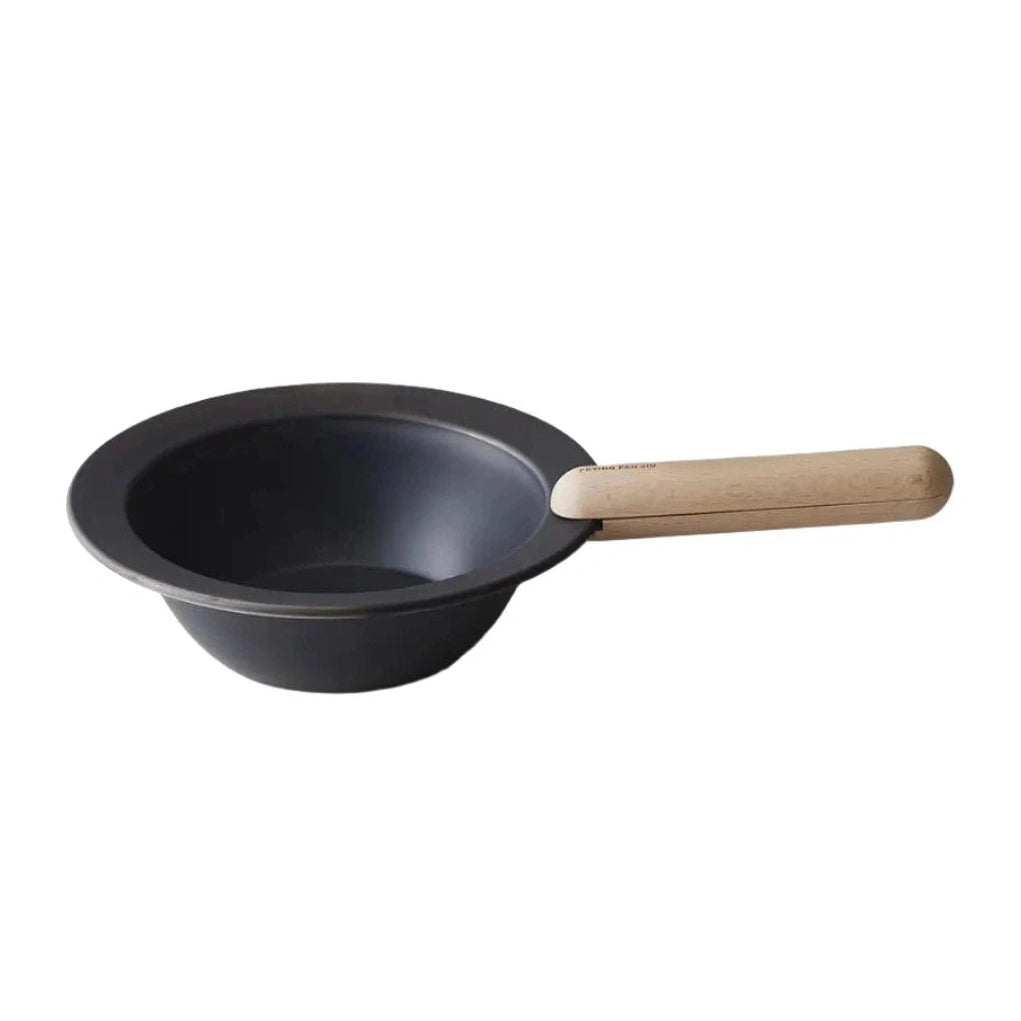 JIU Frying Deep Pan Pot Ｍ with Beech Handle Set