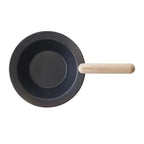 JIU Frying Deep Pan Pot Ｍ with Beech Handle Set