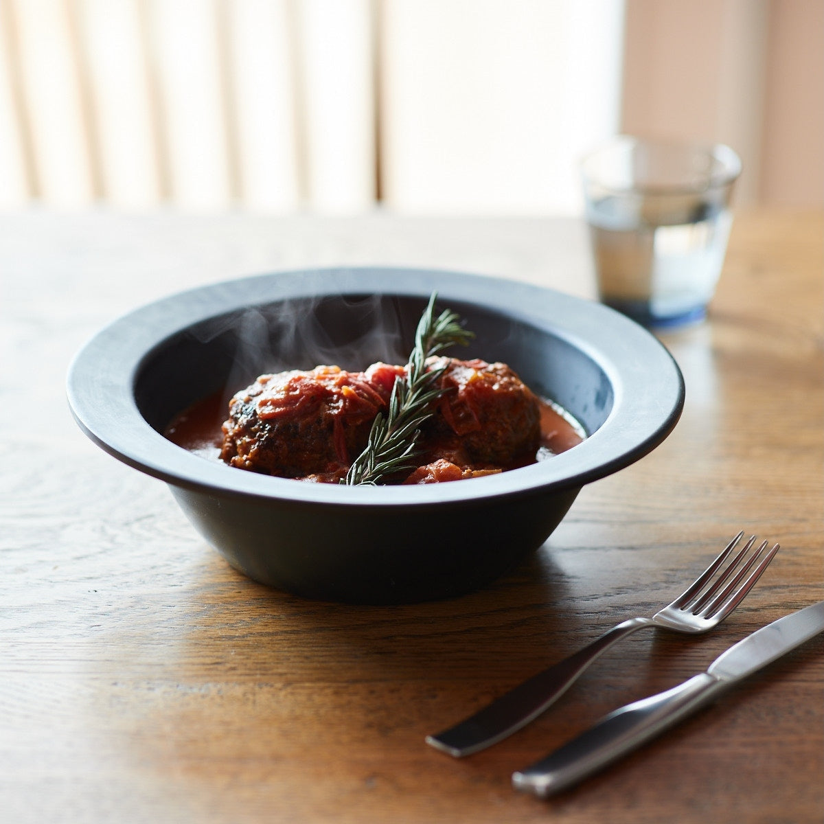 JIU Frying Deep Pan Pot Ｍ with Beech Handle Set