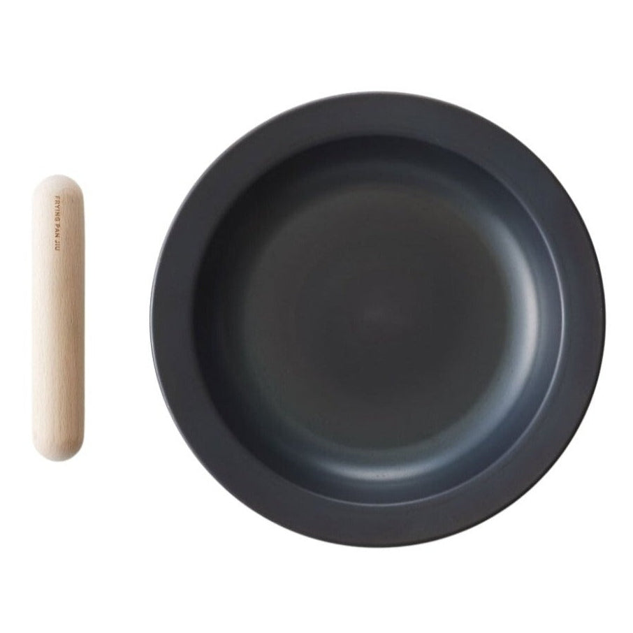 JIU Frying Pan L with Beech Handle Set