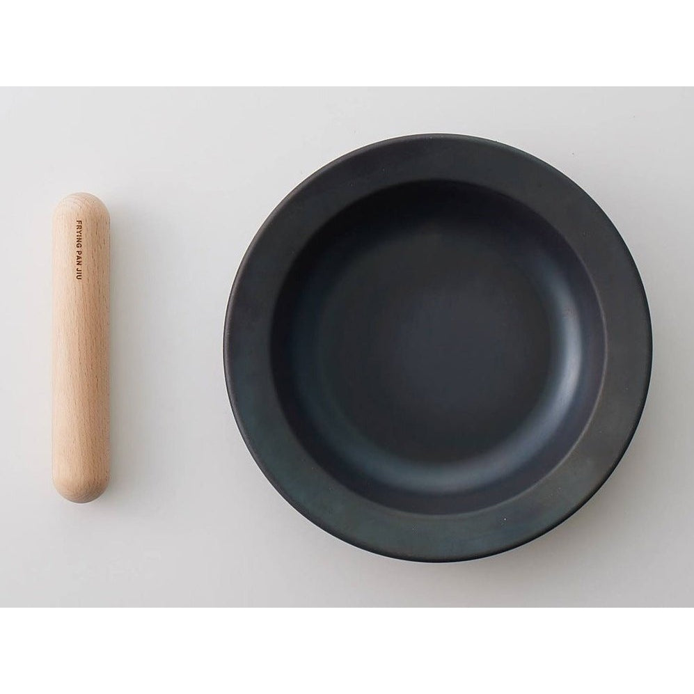 JIU Frying Pan M with Beech Handle Set