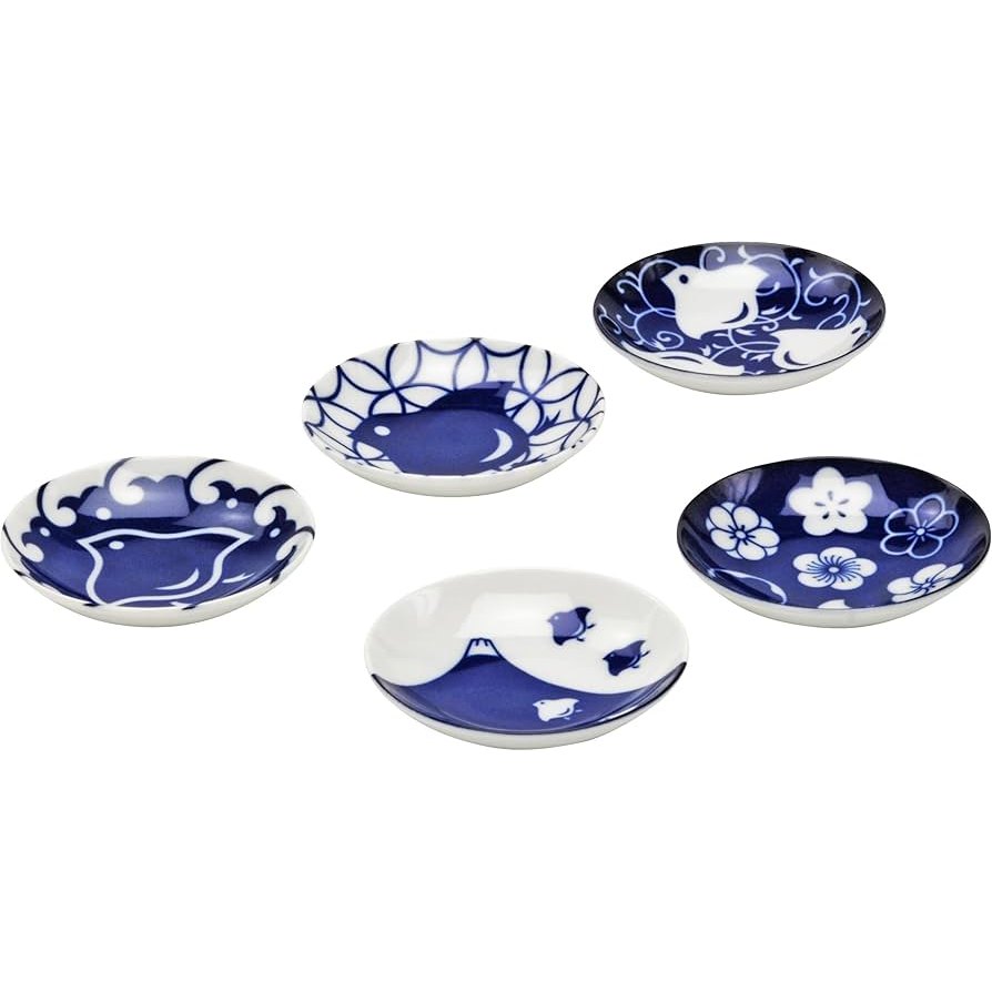 Japanese Chidori-zukushi Small Plate 5P Set