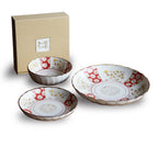 Japonica Chrysanthemums Plate Set - 3P