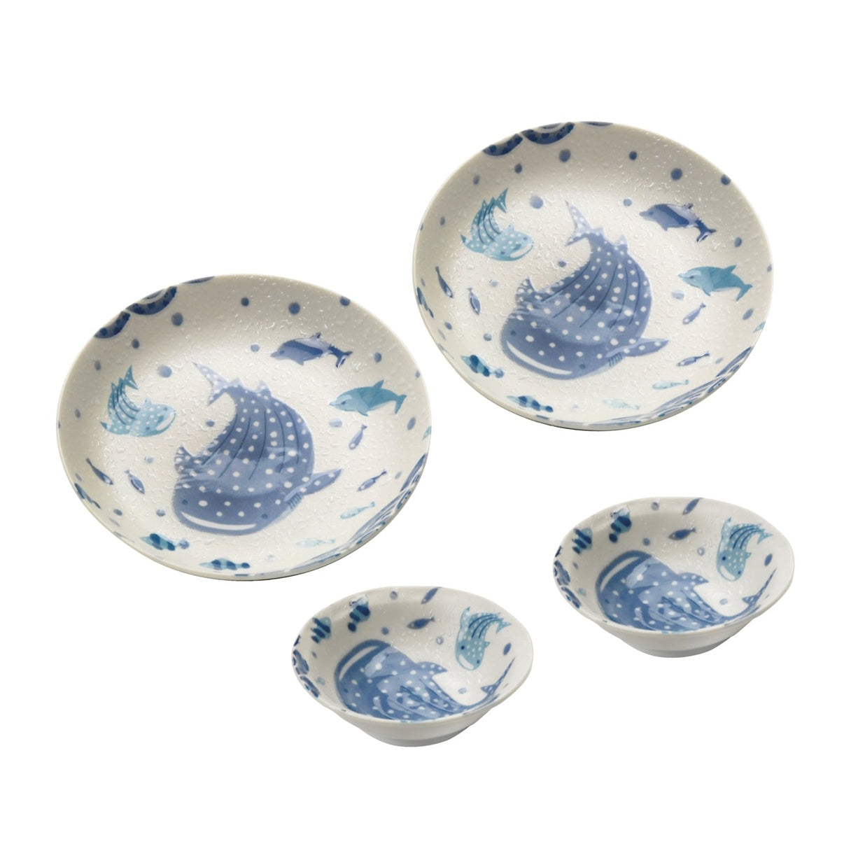 Jinbei Whale Shark Assorted Plates 4P Set
