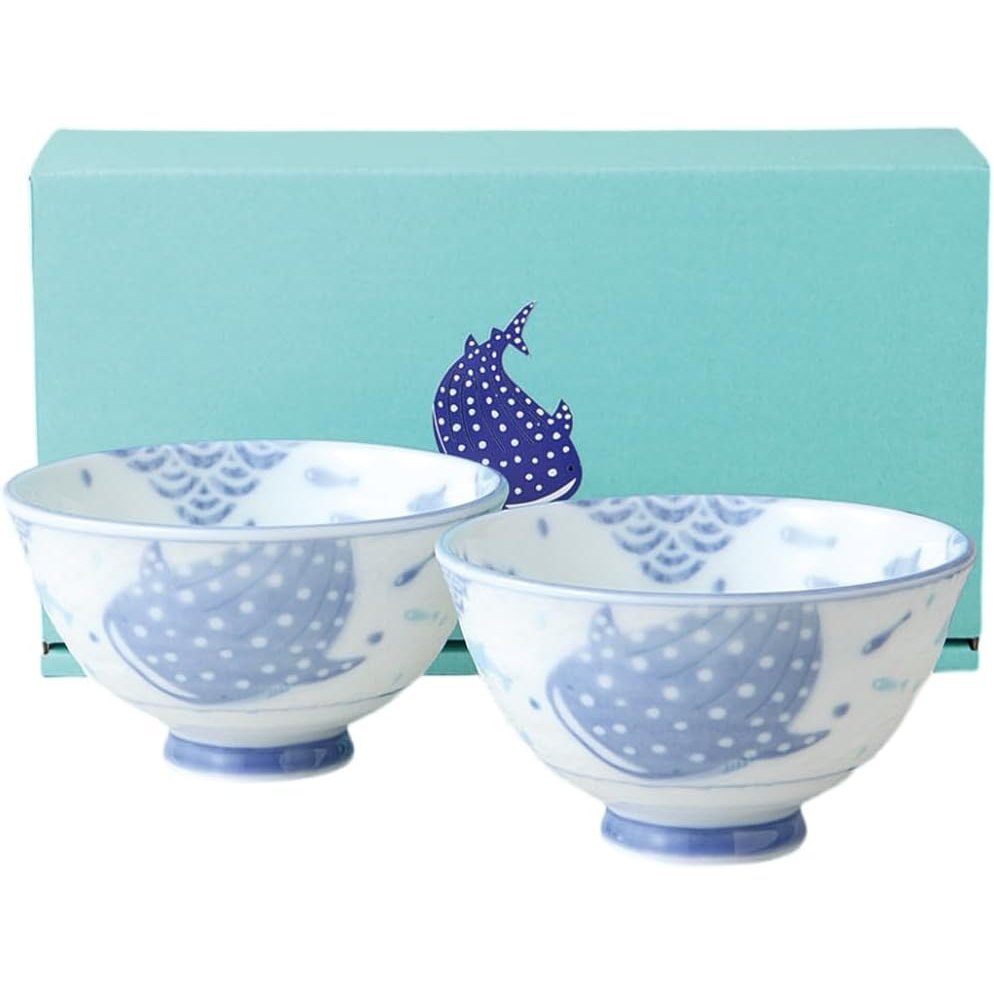Jinbei Whale Shark Rice Bowl 2P Gift Set