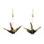 Junintowa Crane Pierce Earrings - Large