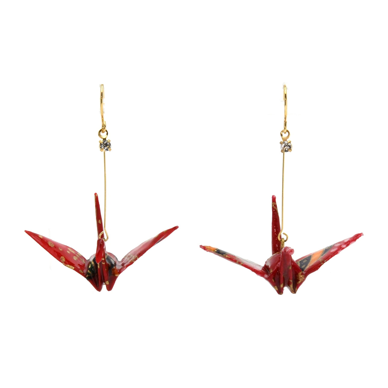 Junintowa Crane Pierce Earrings - Large