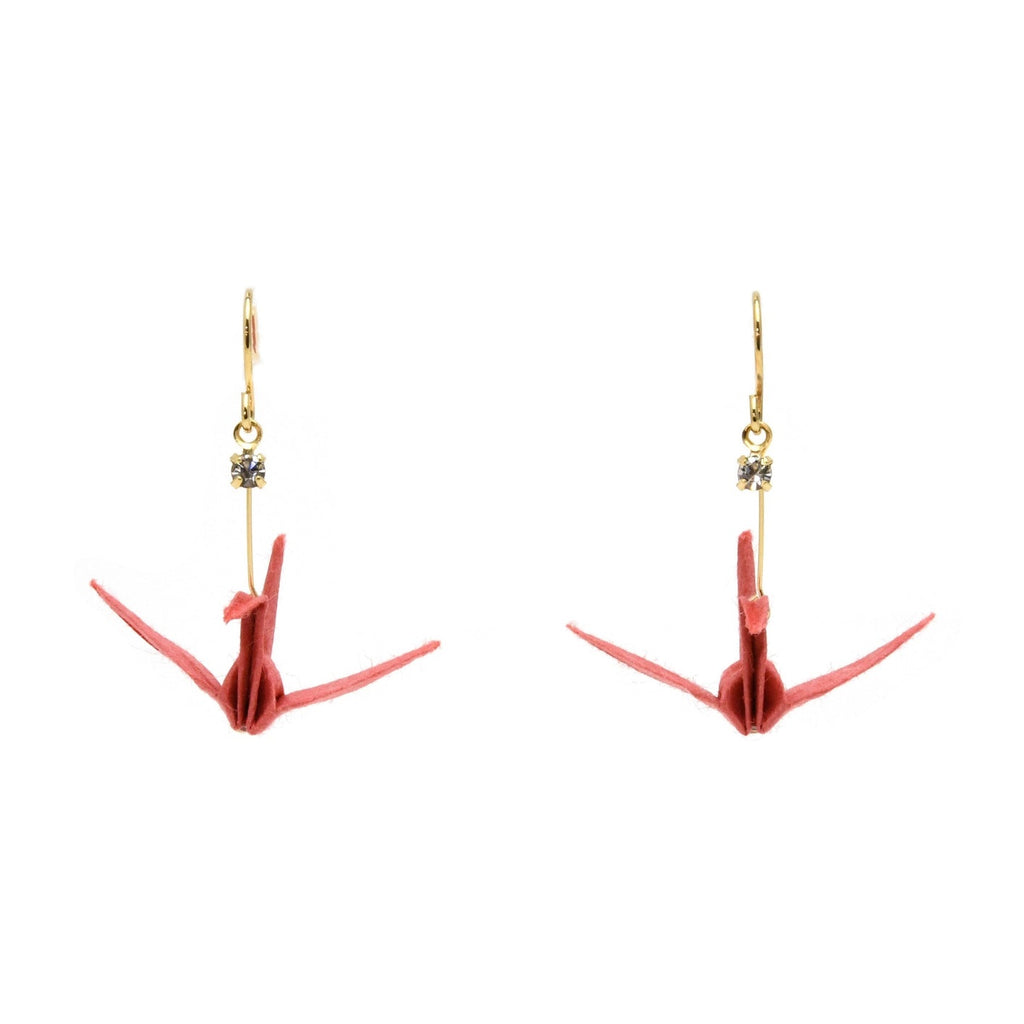 Junintowa Tsuru Crane Earrings
