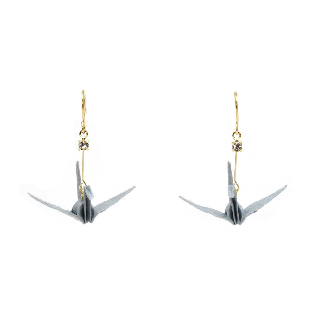 Junintowa Tsuru Crane Earrings