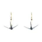 Junintowa Tsuru Crane Earrings