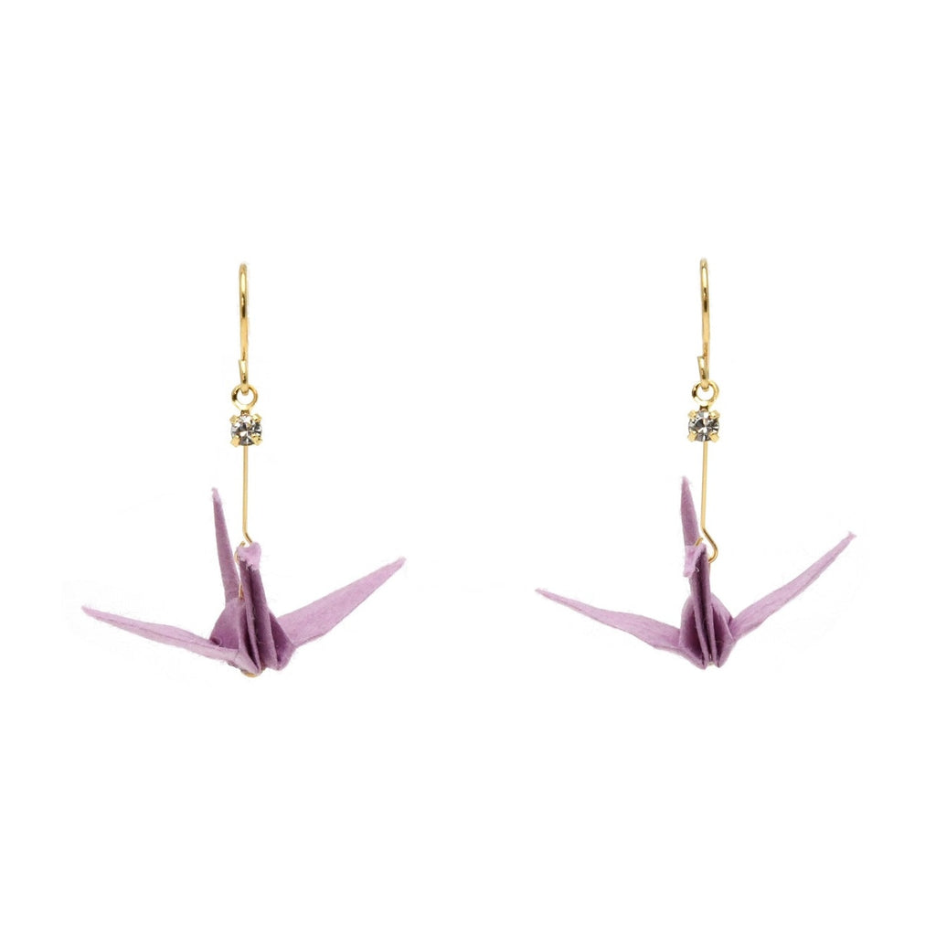 Junintowa Tsuru Crane Earrings