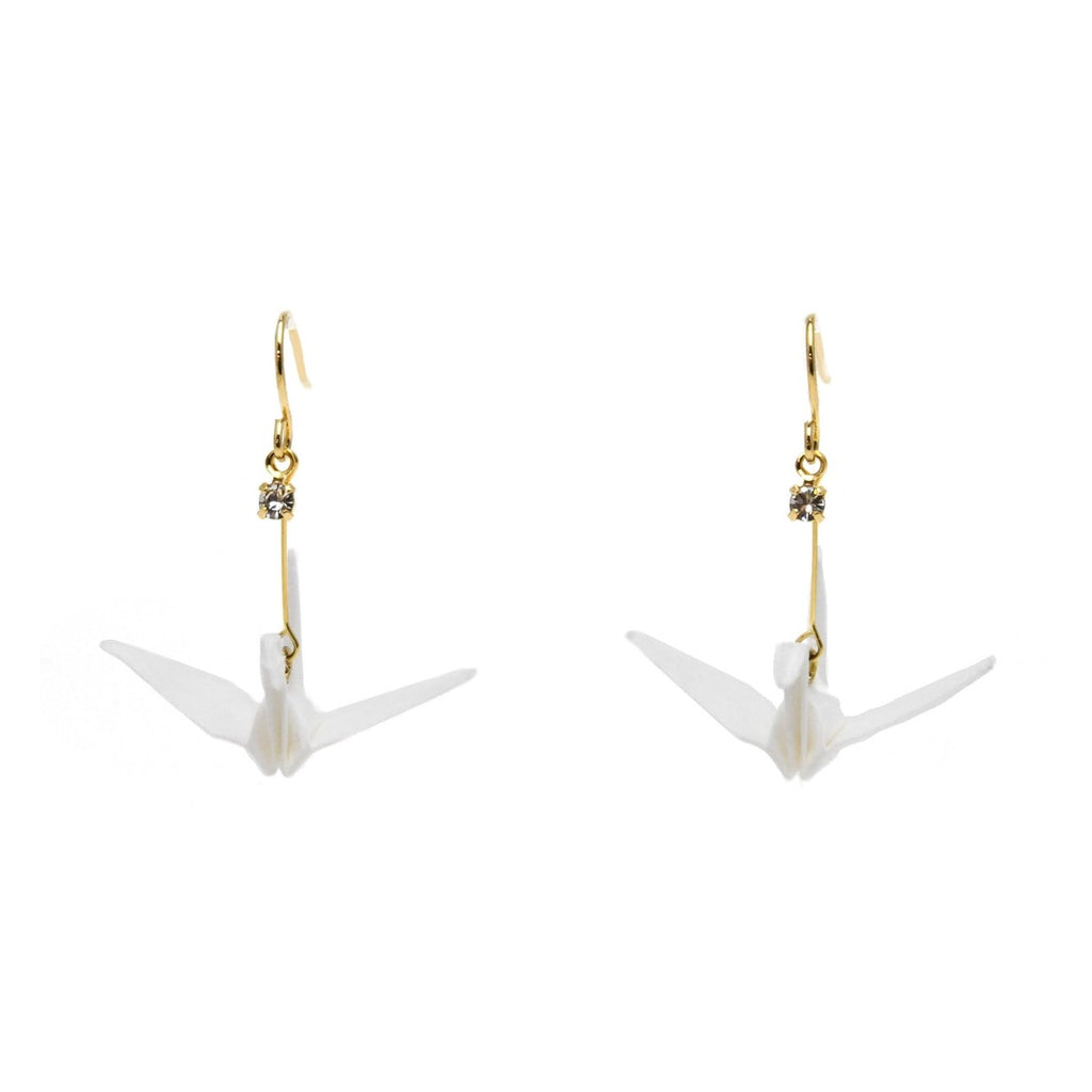 Junintowa Tsuru Crane Earrings