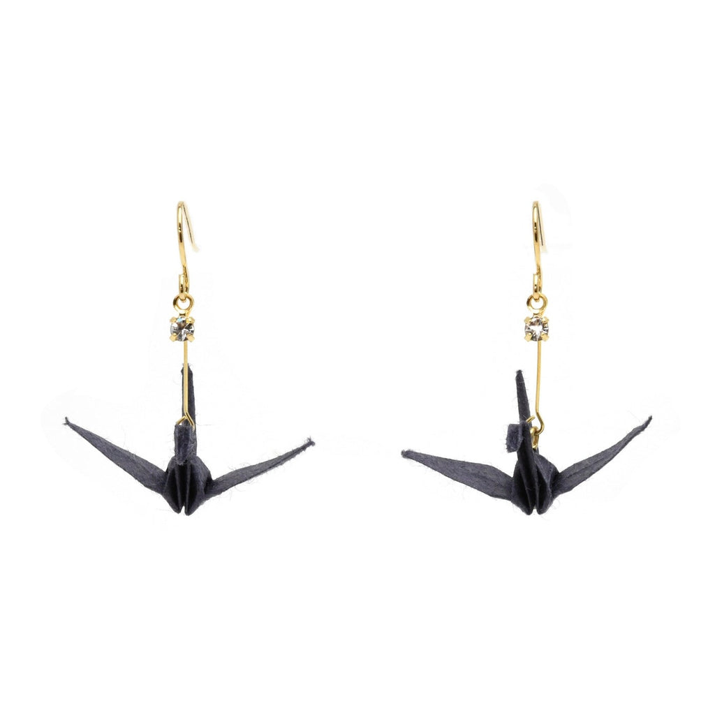 Junintowa Tsuru Crane Earrings