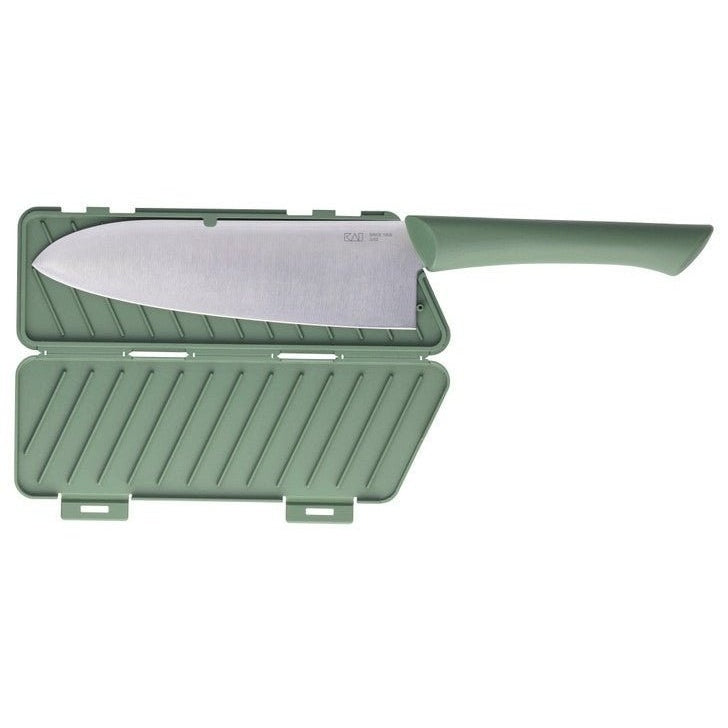 Kai Manasaya Santoku Knife 16.5cm with Sheath