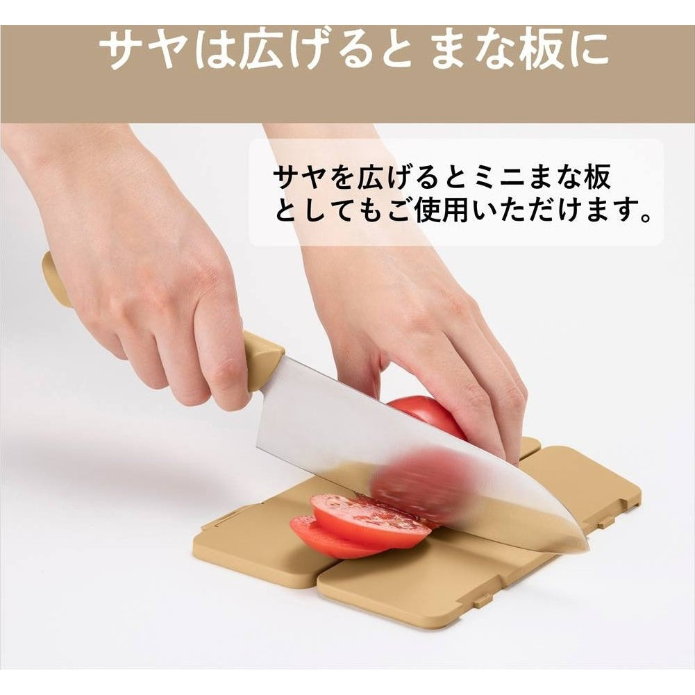 Kai Manasaya Santoku Knife 16.5cm with Sheath