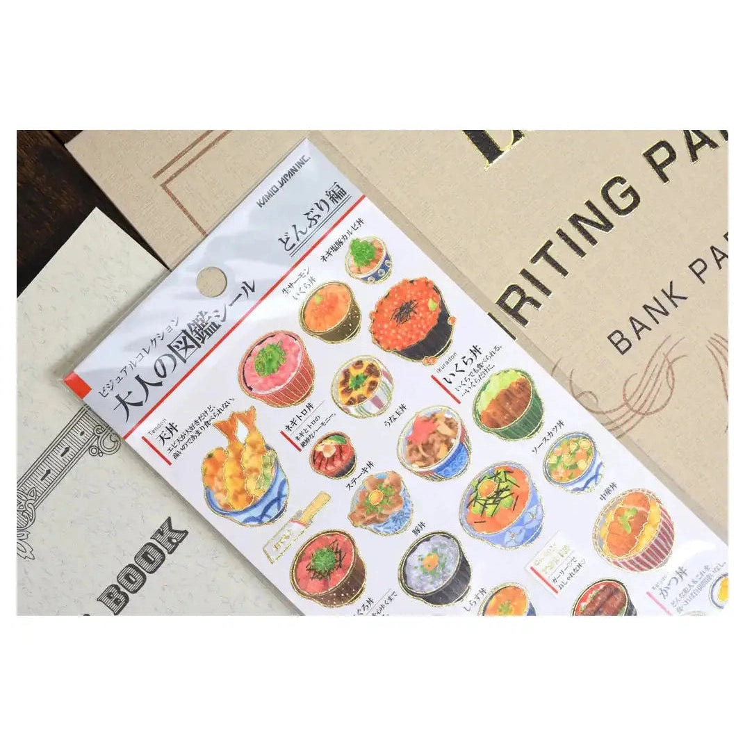 Kamio Japan Adult's Illustrated Book Deco Stickers Donburi
