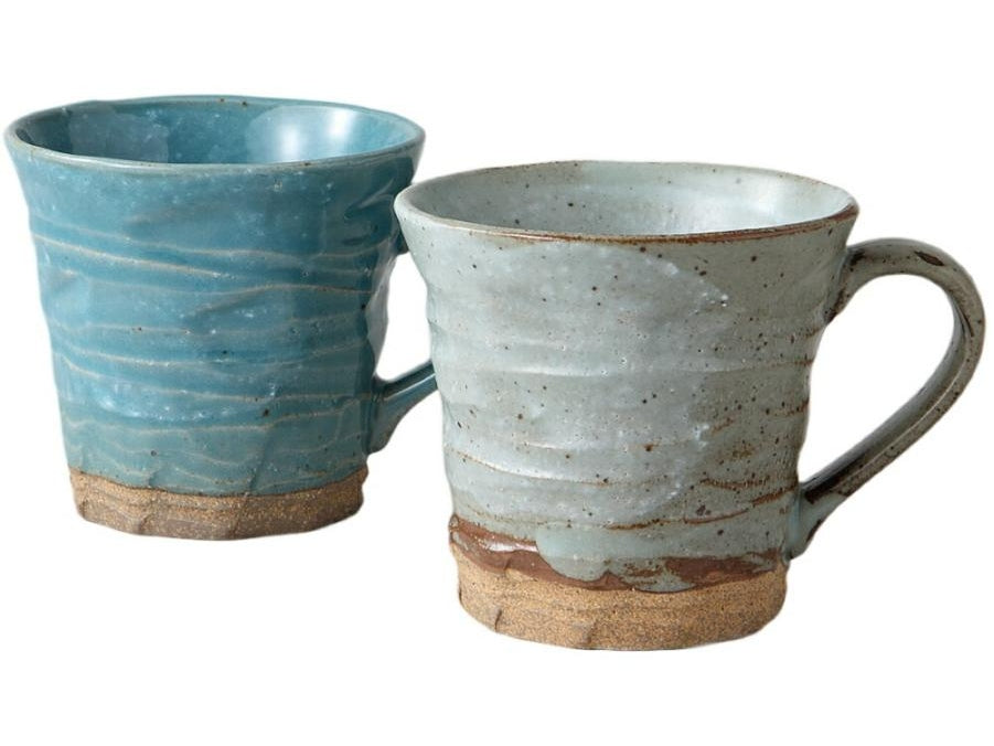 Kanase Blue Grey Mug Pair Set